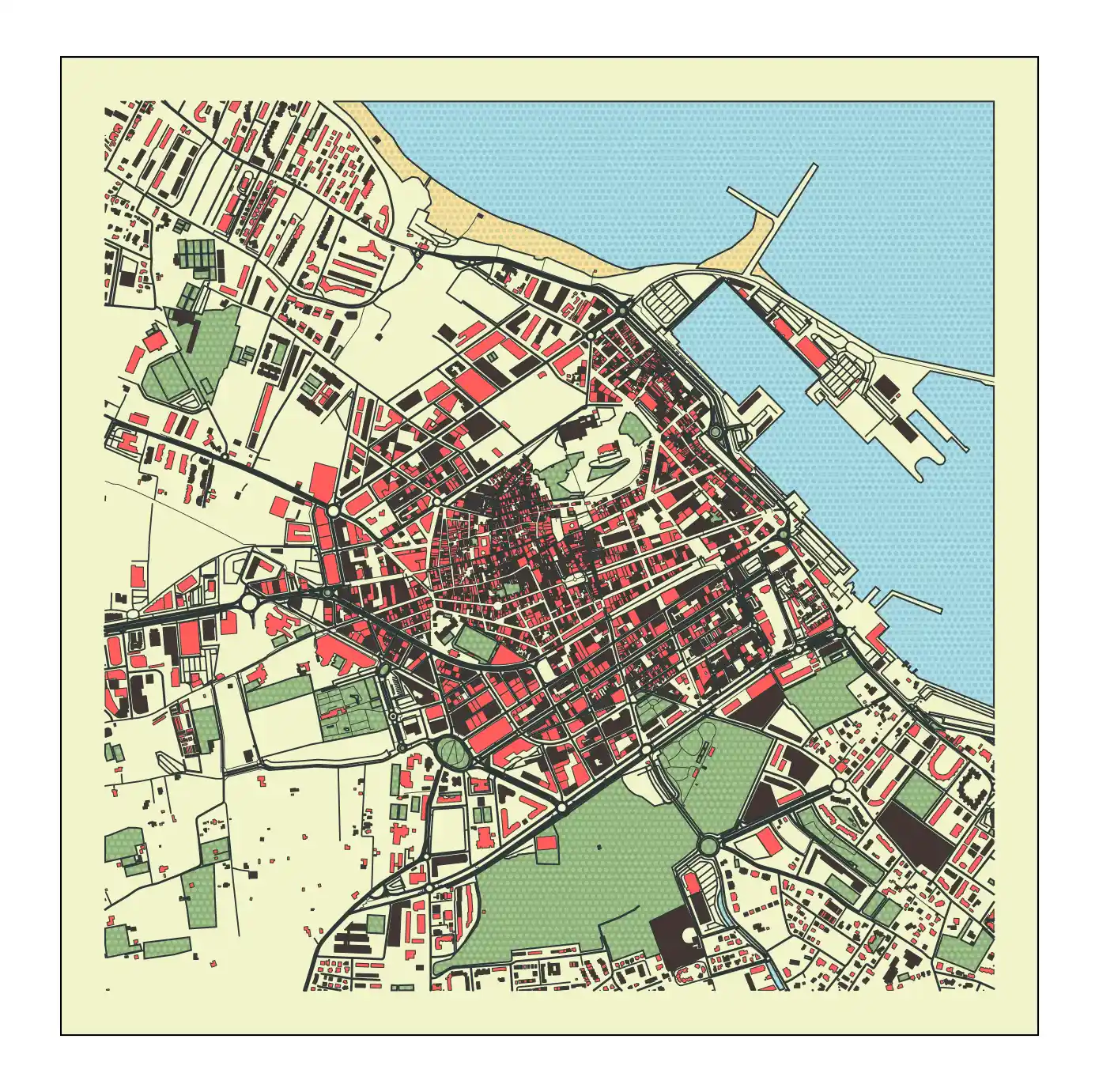 Mapa de Dénia